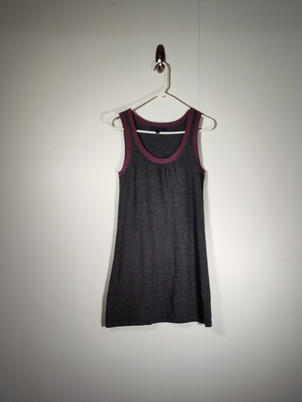 Boden gray knit‎ sweater sleeveless tunic vest dress 10